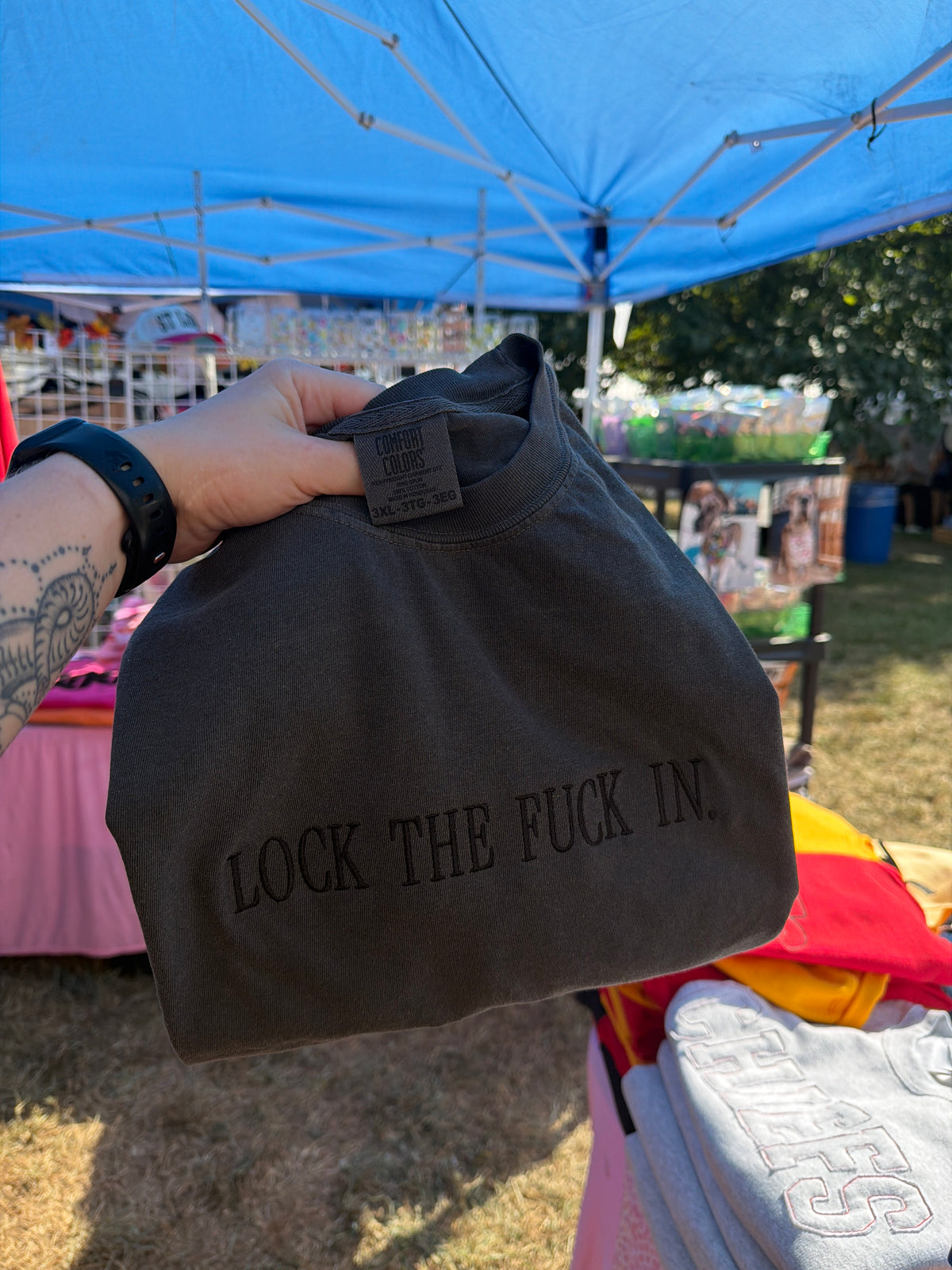 3XL Lock the fuck in tee