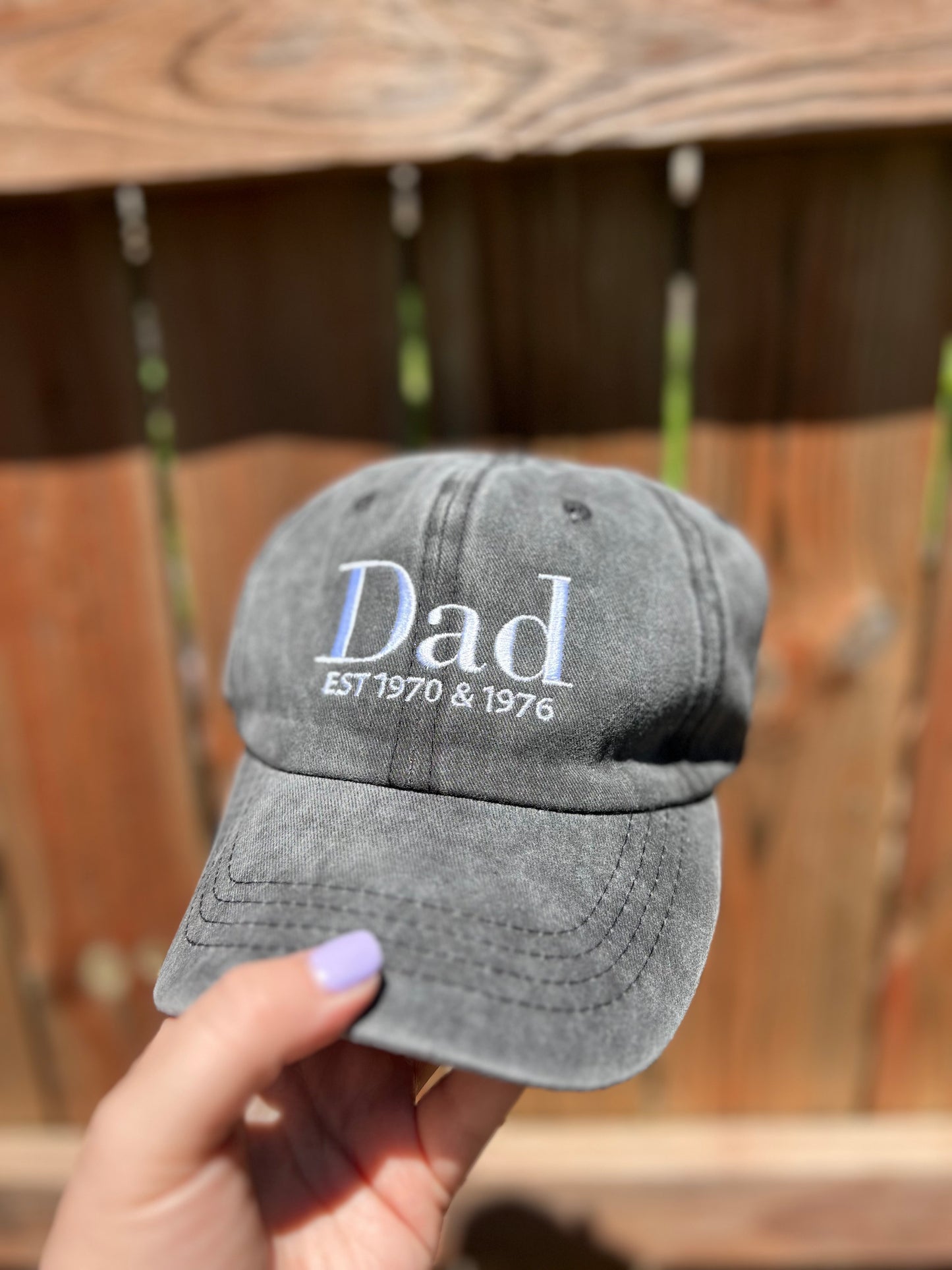 Dad (EST year) Embroidered Hat