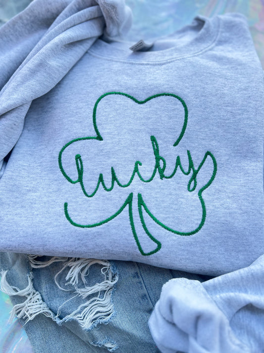 Lucky Shamrock Crewneck