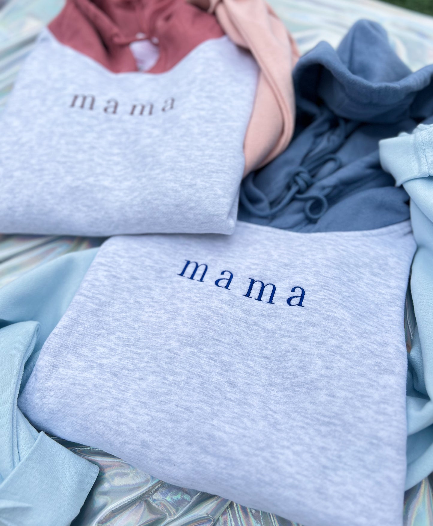 Colorblocked mama (customizable) Hoodie
