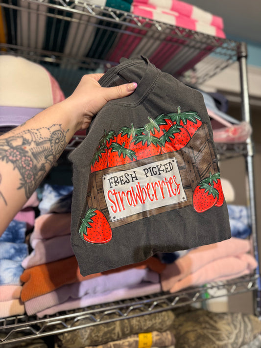 Fresh Picked Strawberries Tee (printed)