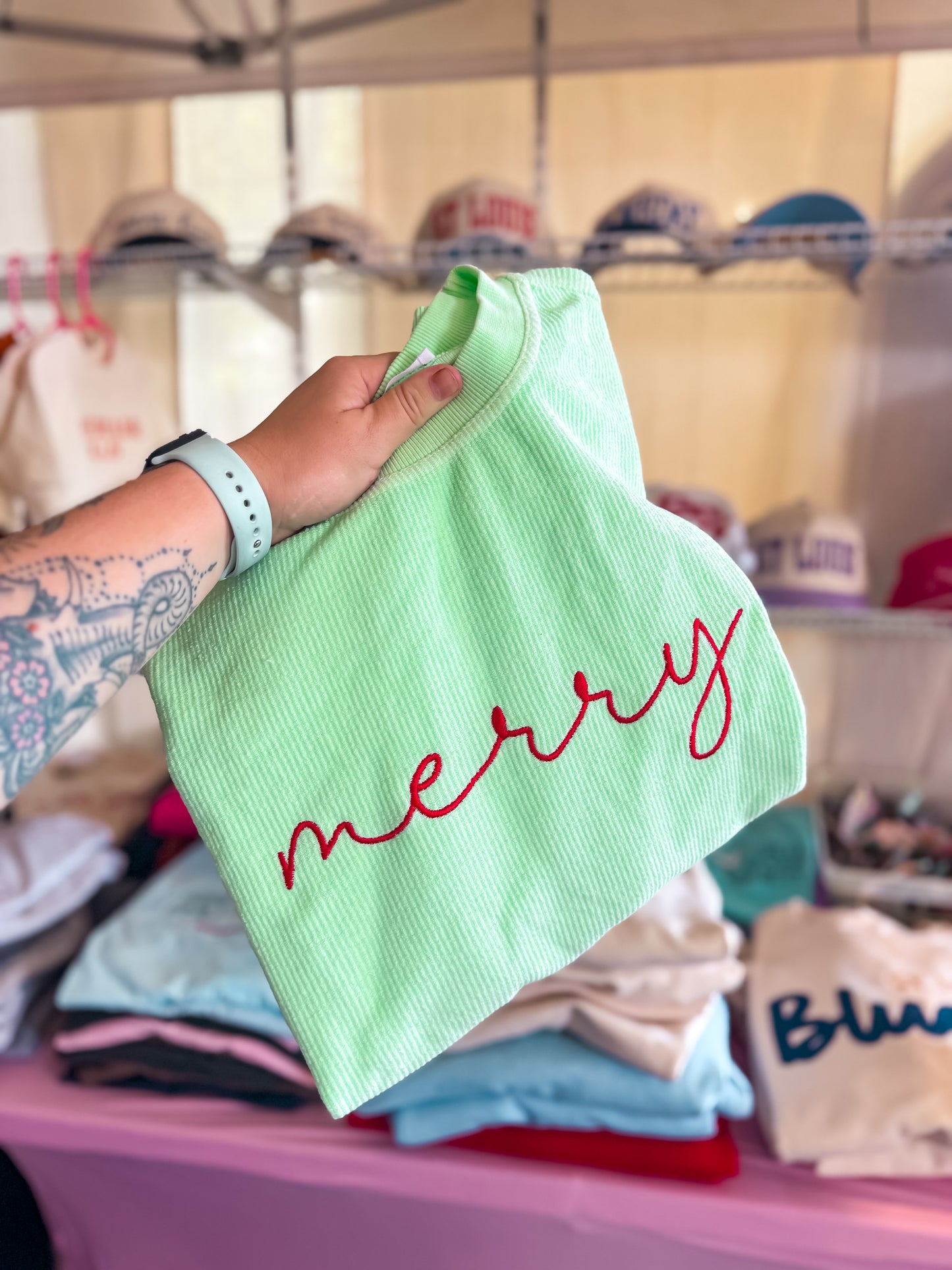 Merry Corded Crewneck