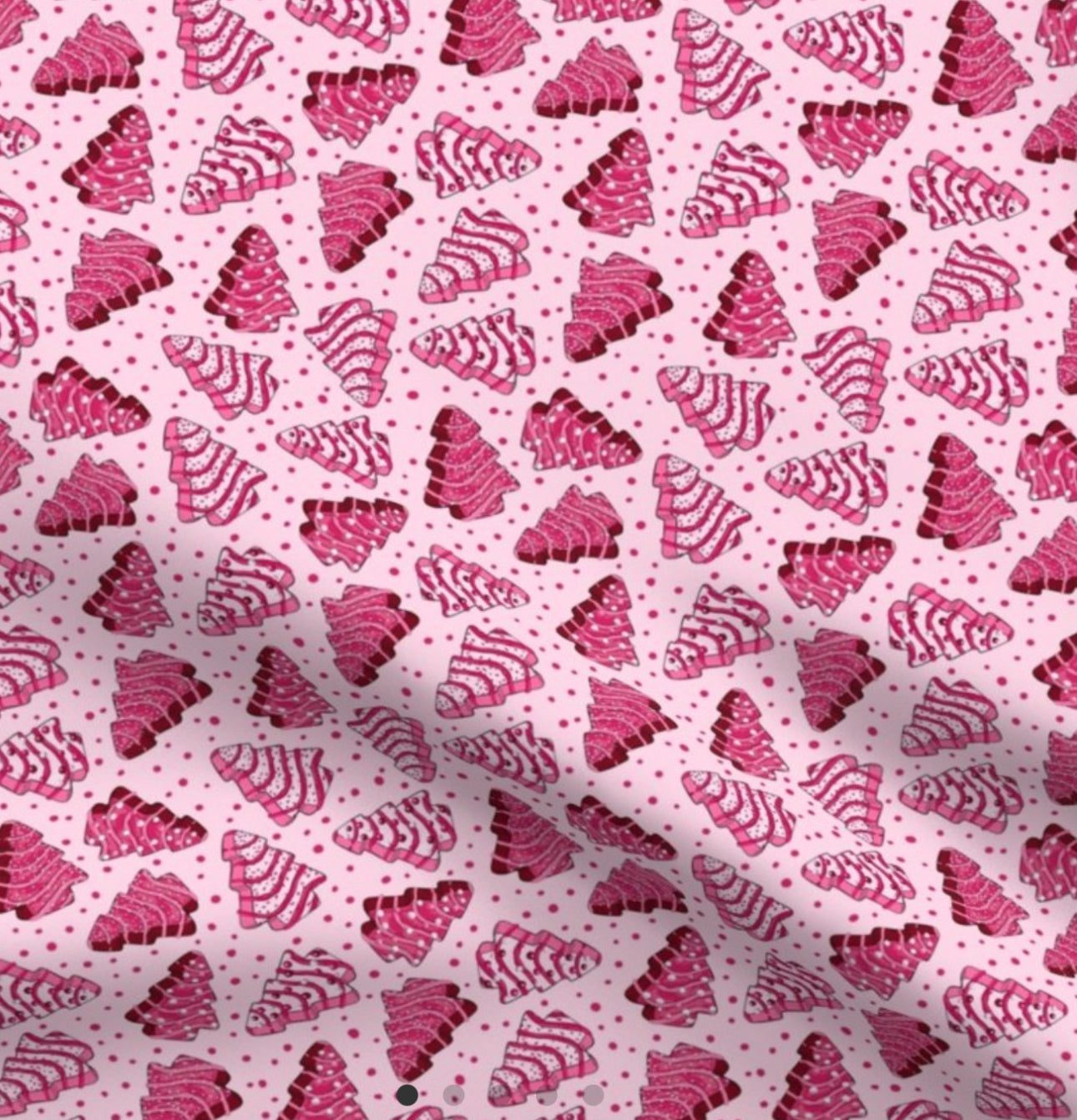 Pink Christmas Cakes Bandana