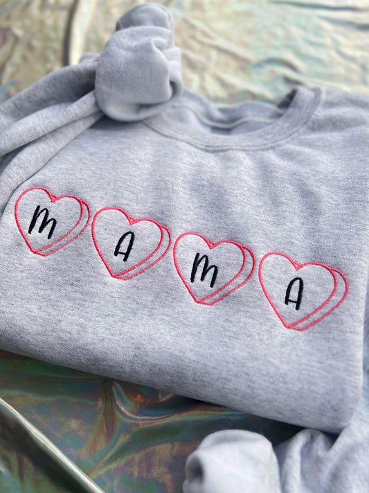 Candy Heart MAMA Crewneck