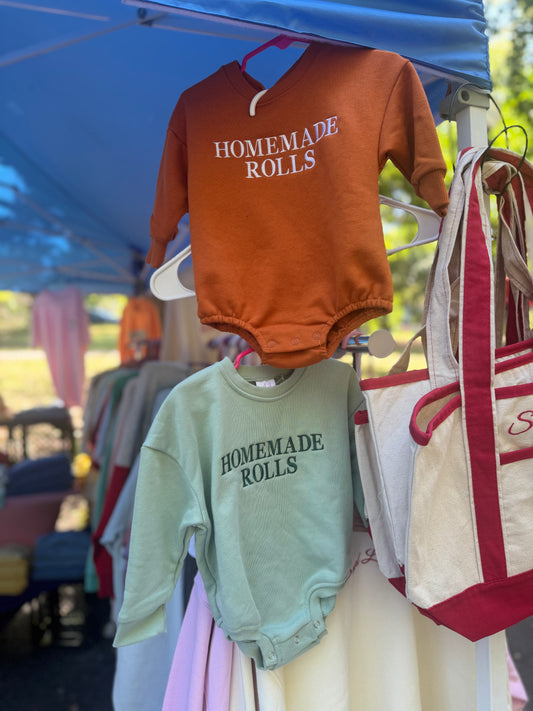 Homemade Rolls Bubble Onesie