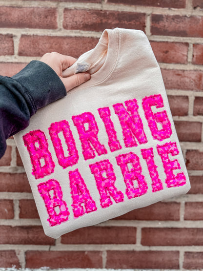 BORING BARB*E Sequin Crewneck