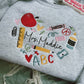 Teacher Icons Heart Crewneck