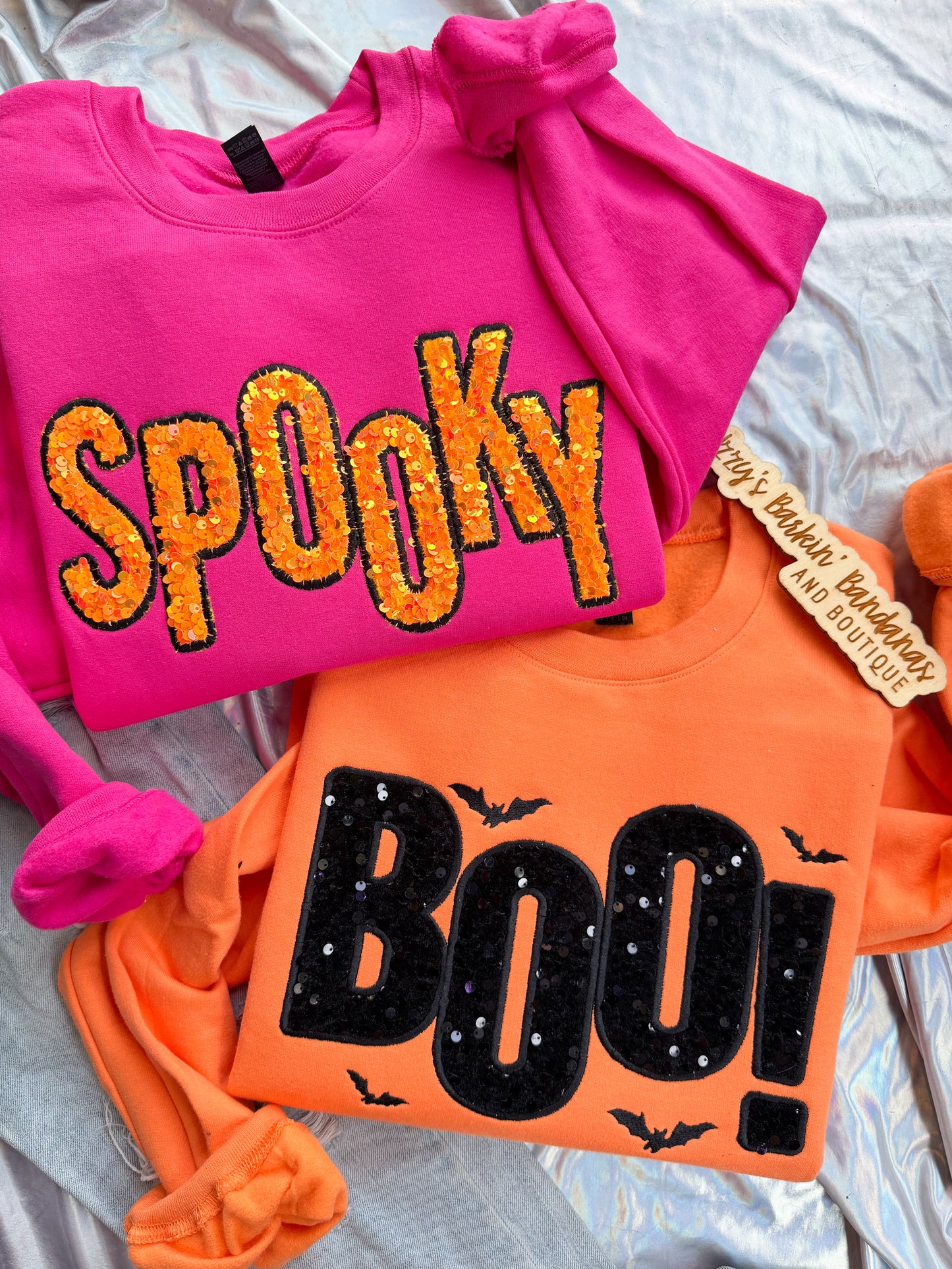BOO! Sequin Crewneck