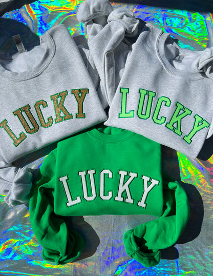 Glitter LUCKY Crewneck