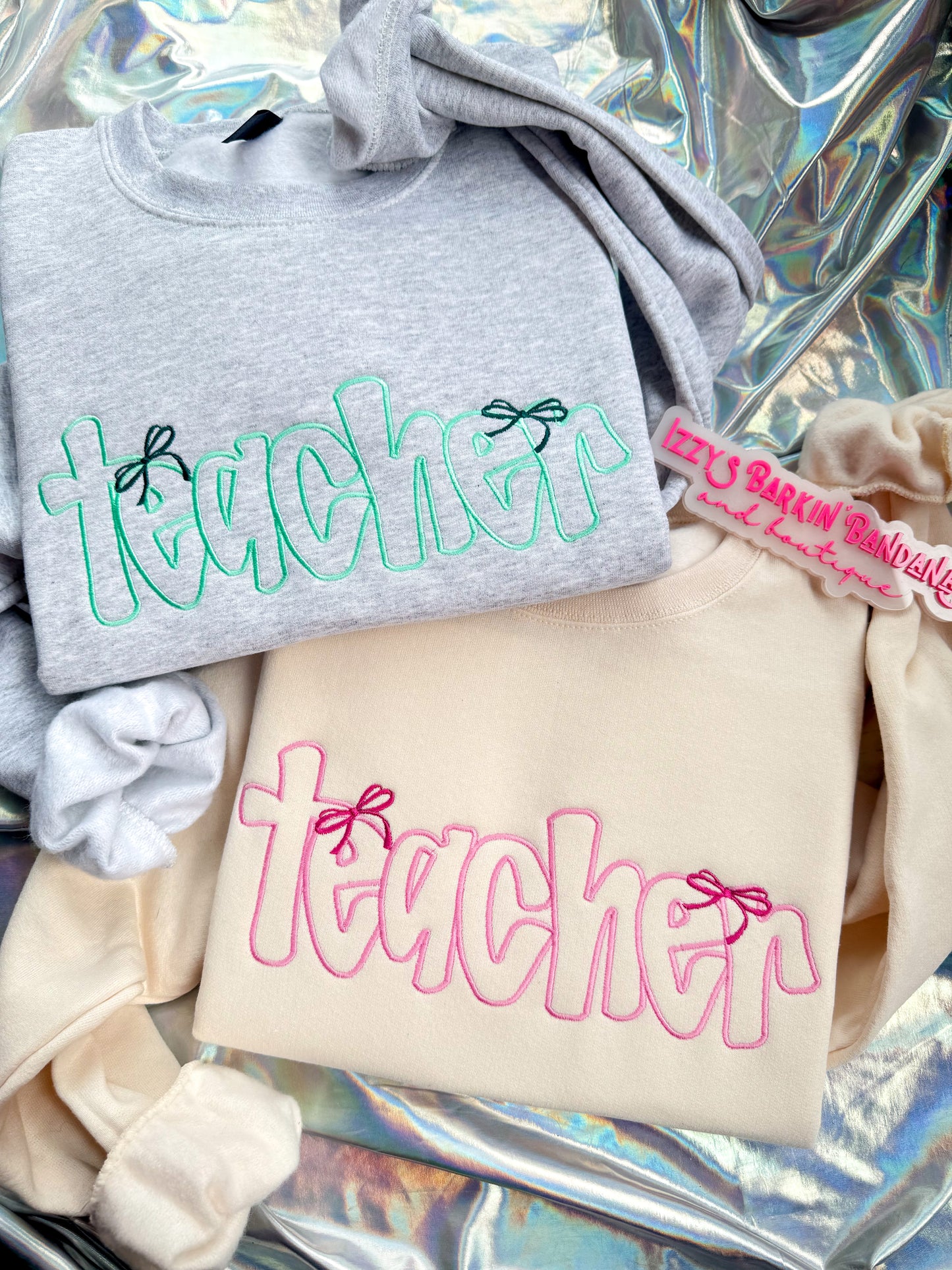 Teacher with Bows Crewneck