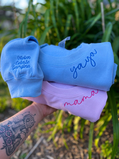 Mama (customizable) Collar Crewneck