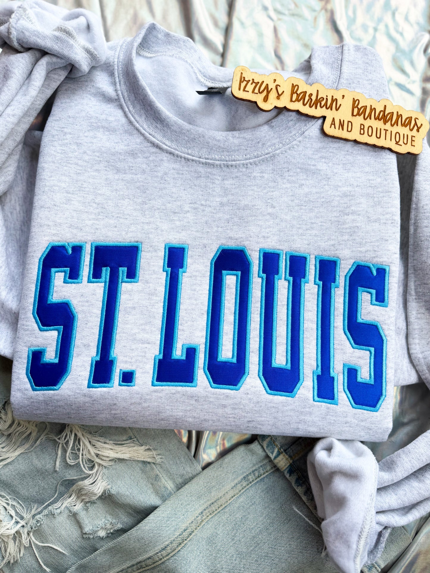 ST. LOUIS Liquid Satin Crewneck