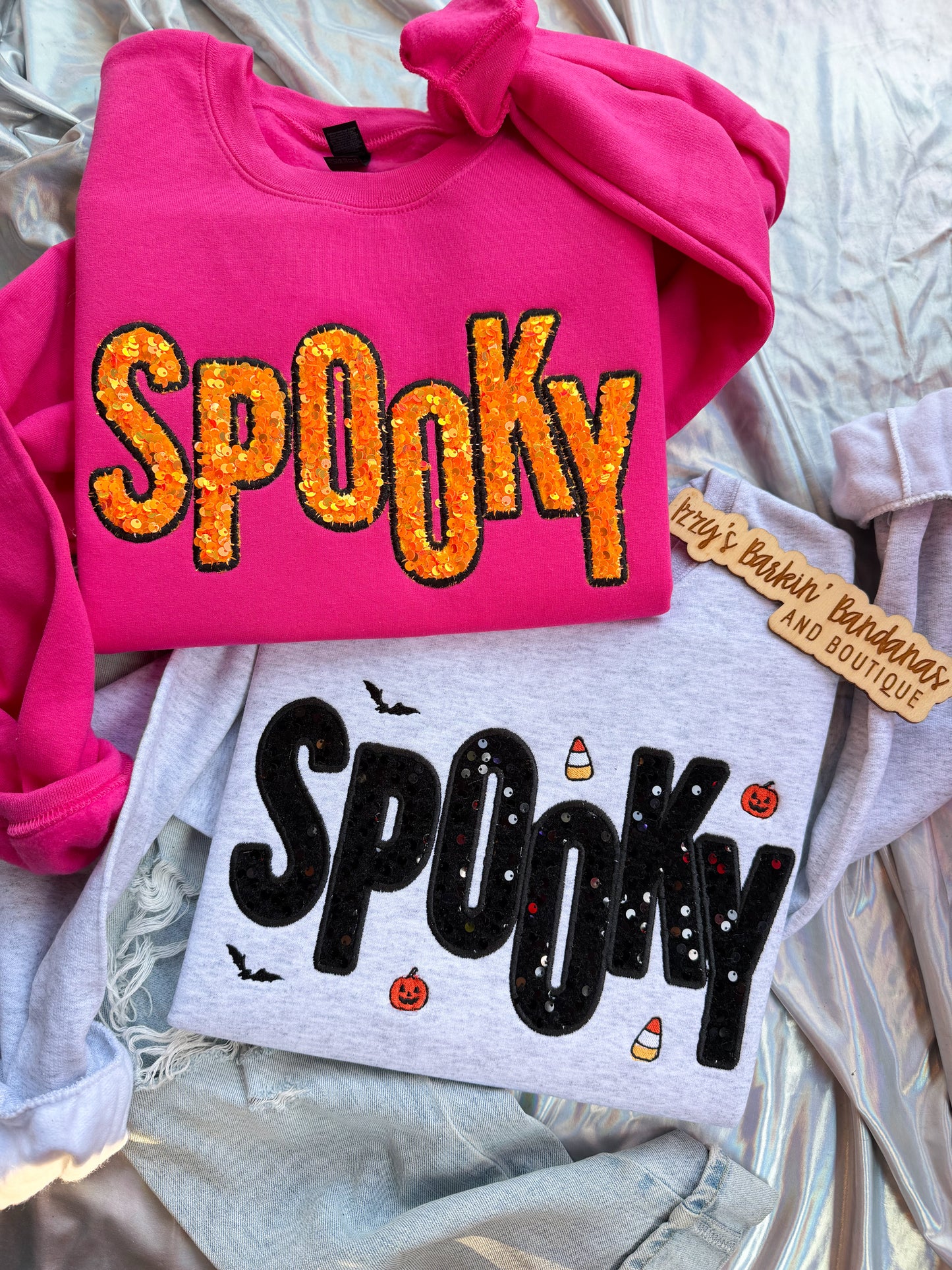 SPOOKY Sequins Crewneck