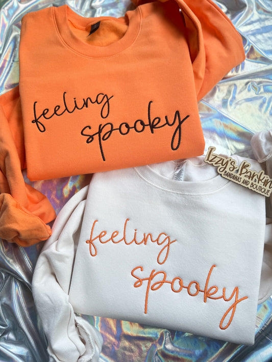 Cursive feeling spooky Crewneck