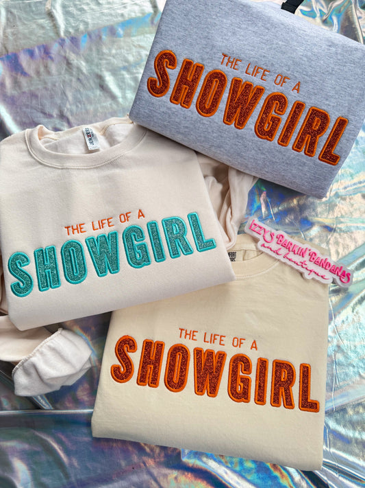 Glitter SHOWGIRL Tee/Crewneck