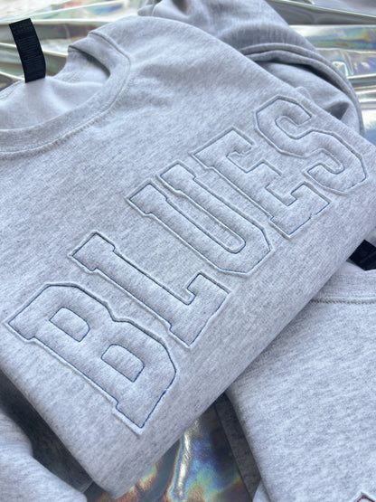 Raw Edge Applique TEAM Crewneck