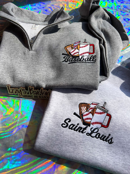 Baseball Mama Quarter Zip