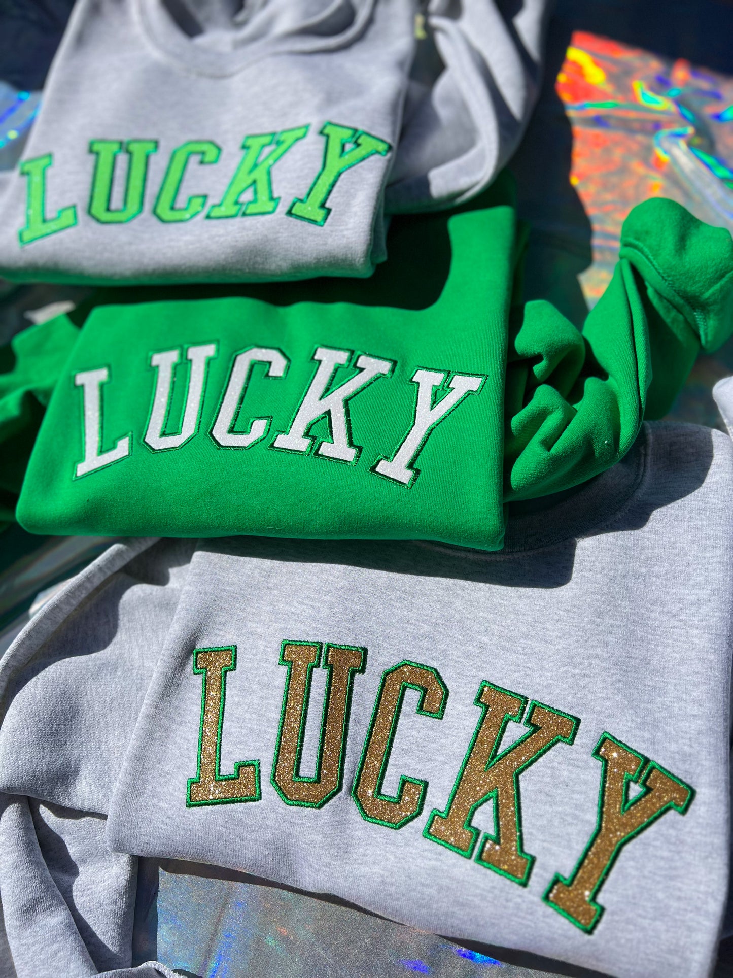 Glitter LUCKY Crewneck