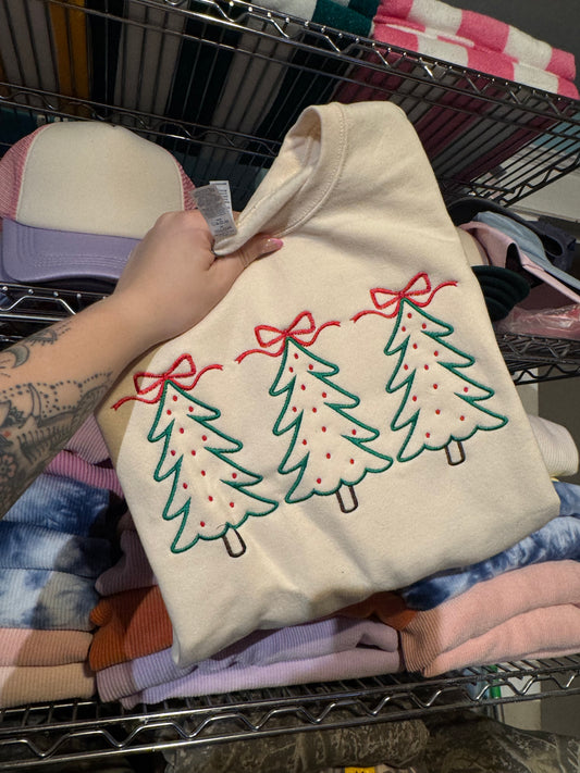 Christmas Tree Trio Sweatshirt