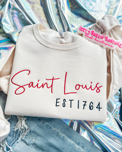 Saint Louis EST 1764 Tee/Crewneck