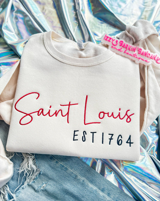 Saint Louis EST 1764 Tee/Crewneck