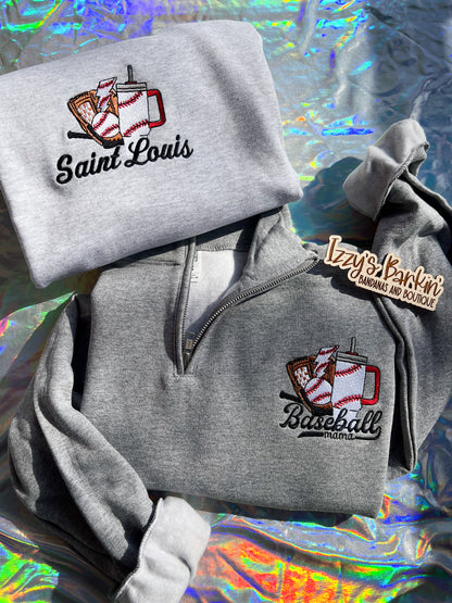 Baseball Mama Quarter Zip