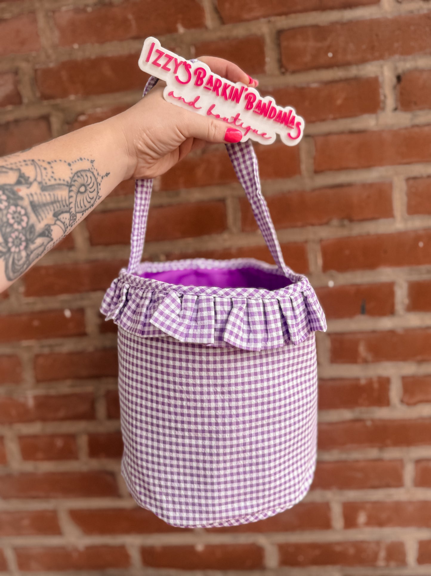 Embroidered Easter Basket