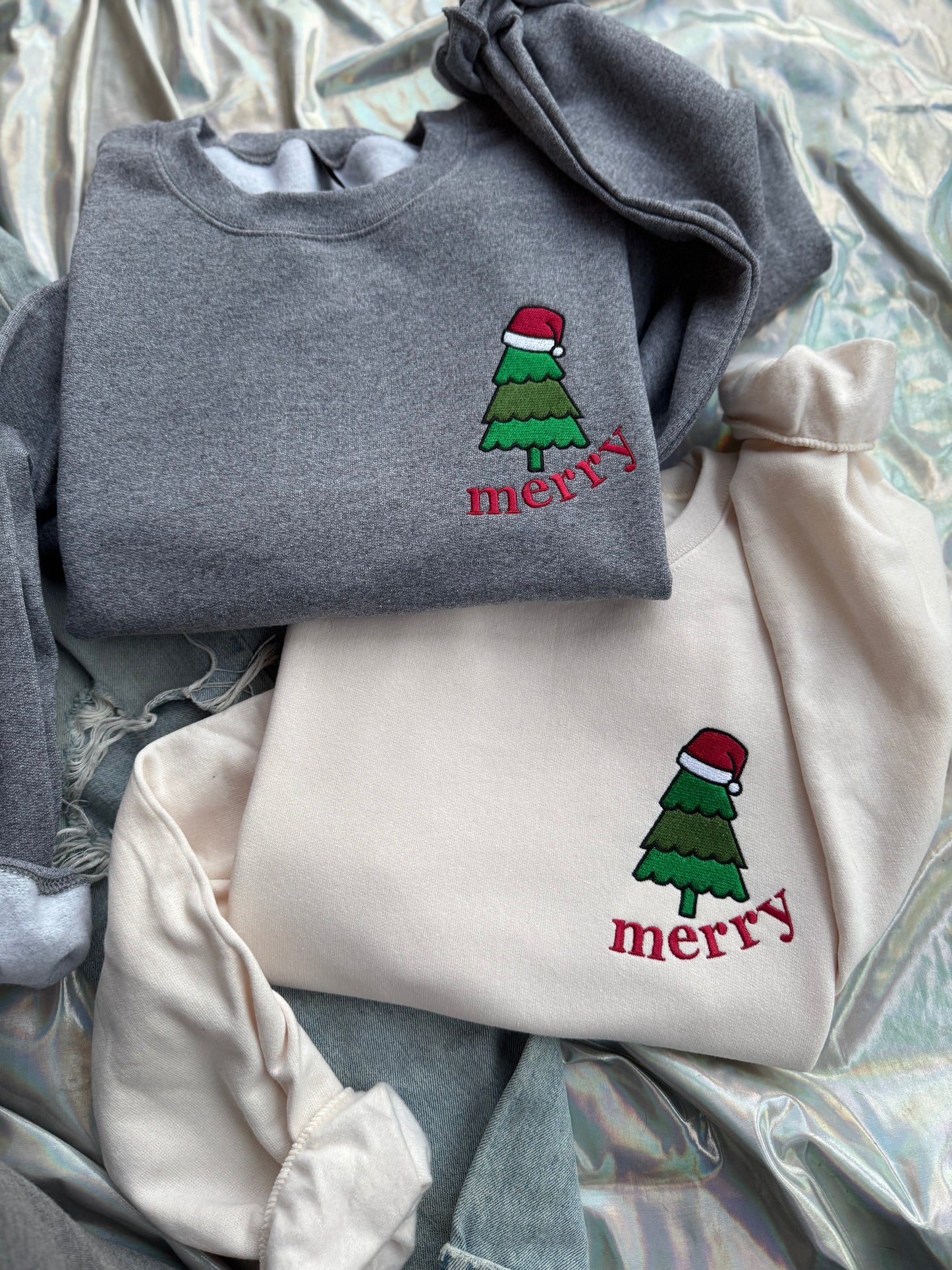 Merry Christmas Tree Crewneck