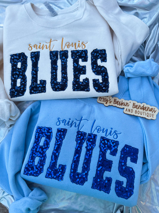 STL Hockey Sequin Crewneck