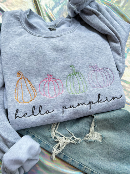 Pastel Pumpkins Crewneck
