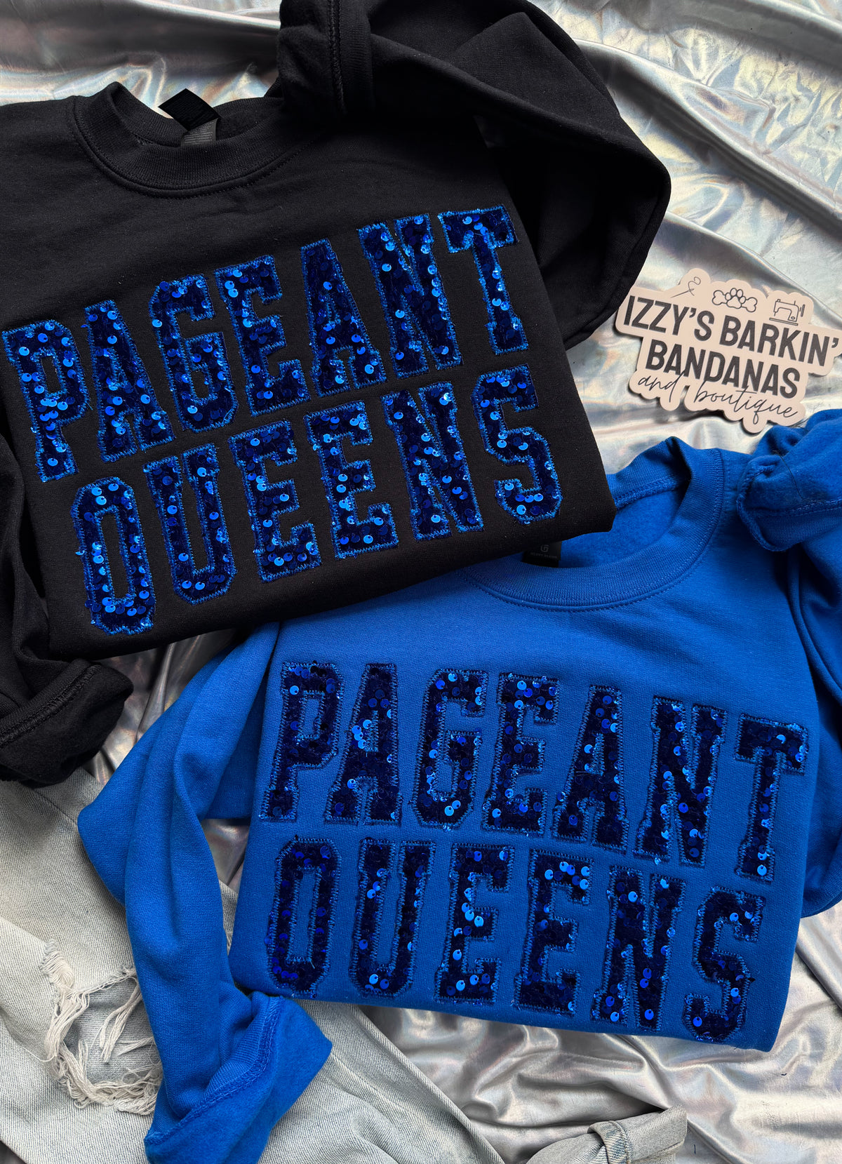 Custom Listing: PAGEANT QUEENS Sequin Crewneck