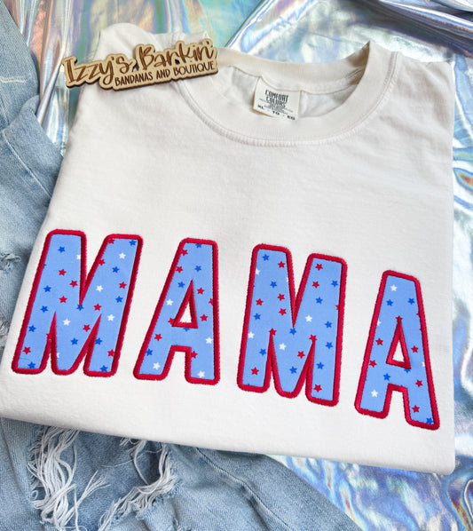 MAMA Stars Embroidered Tee