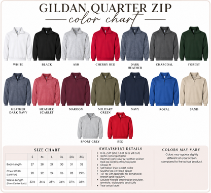 Striped CUSTOMIZED Team Crewneck/Quarter Zip