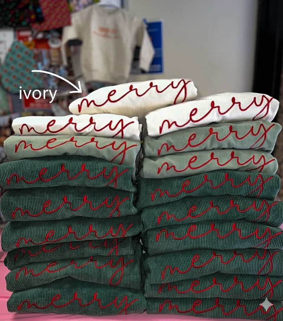 Merry Corded Crewneck