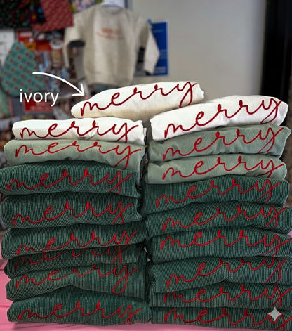 Merry Corded Crewneck