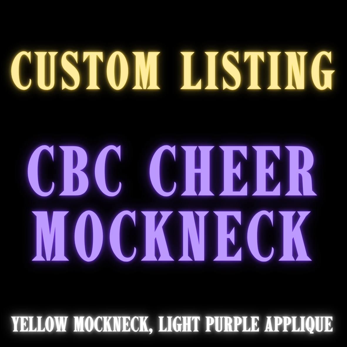 Custom Listing | CBC CHEER MOCKNECK