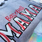 Baseball MAMA Glitter Crewneck