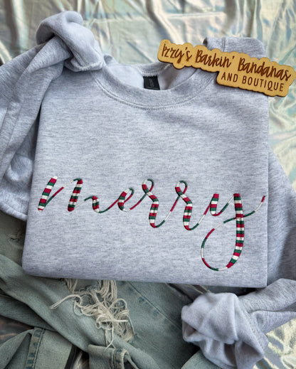 Merry Multicolor Thread Crewneck