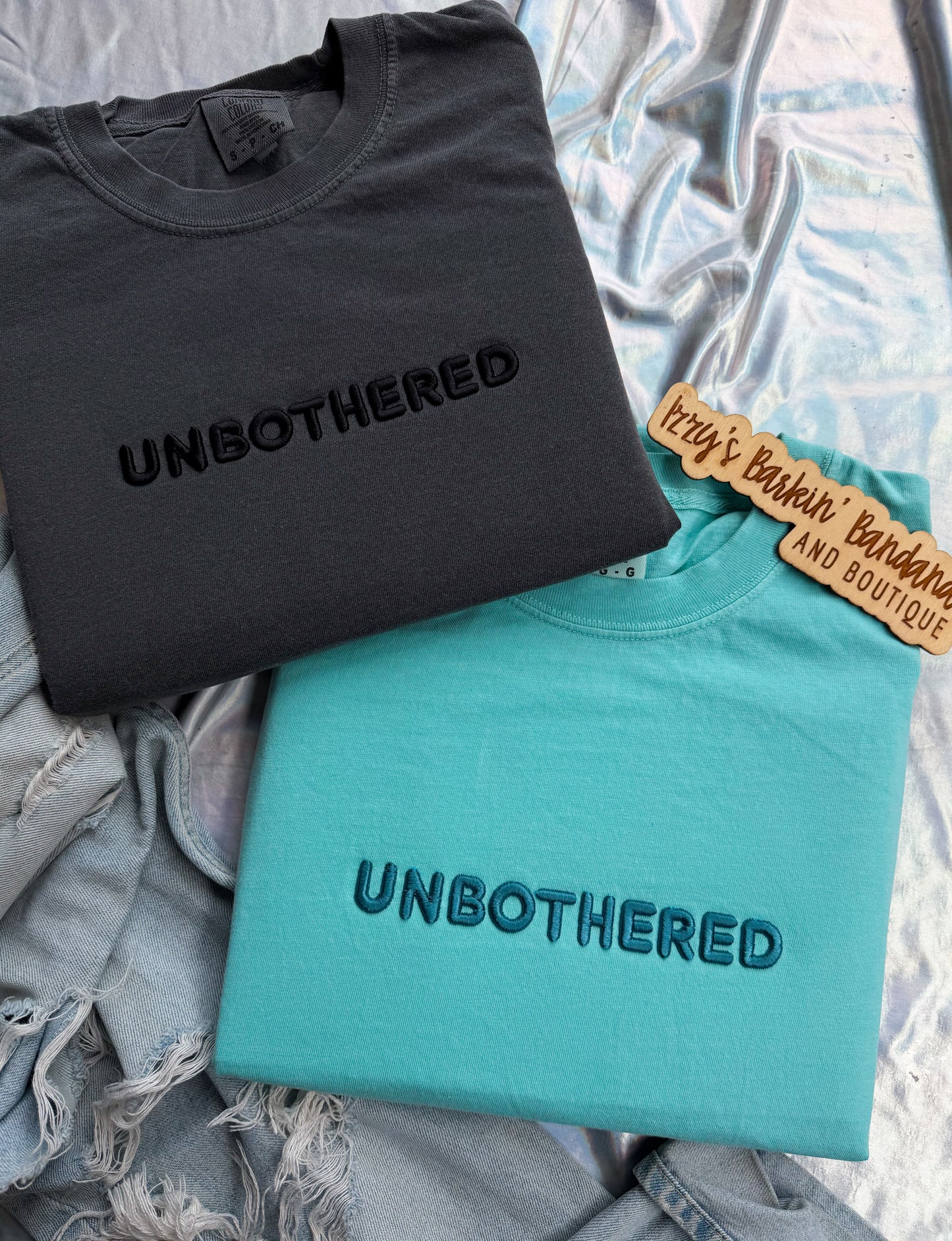 UNBOTHERED 3D Tee/Crewneck