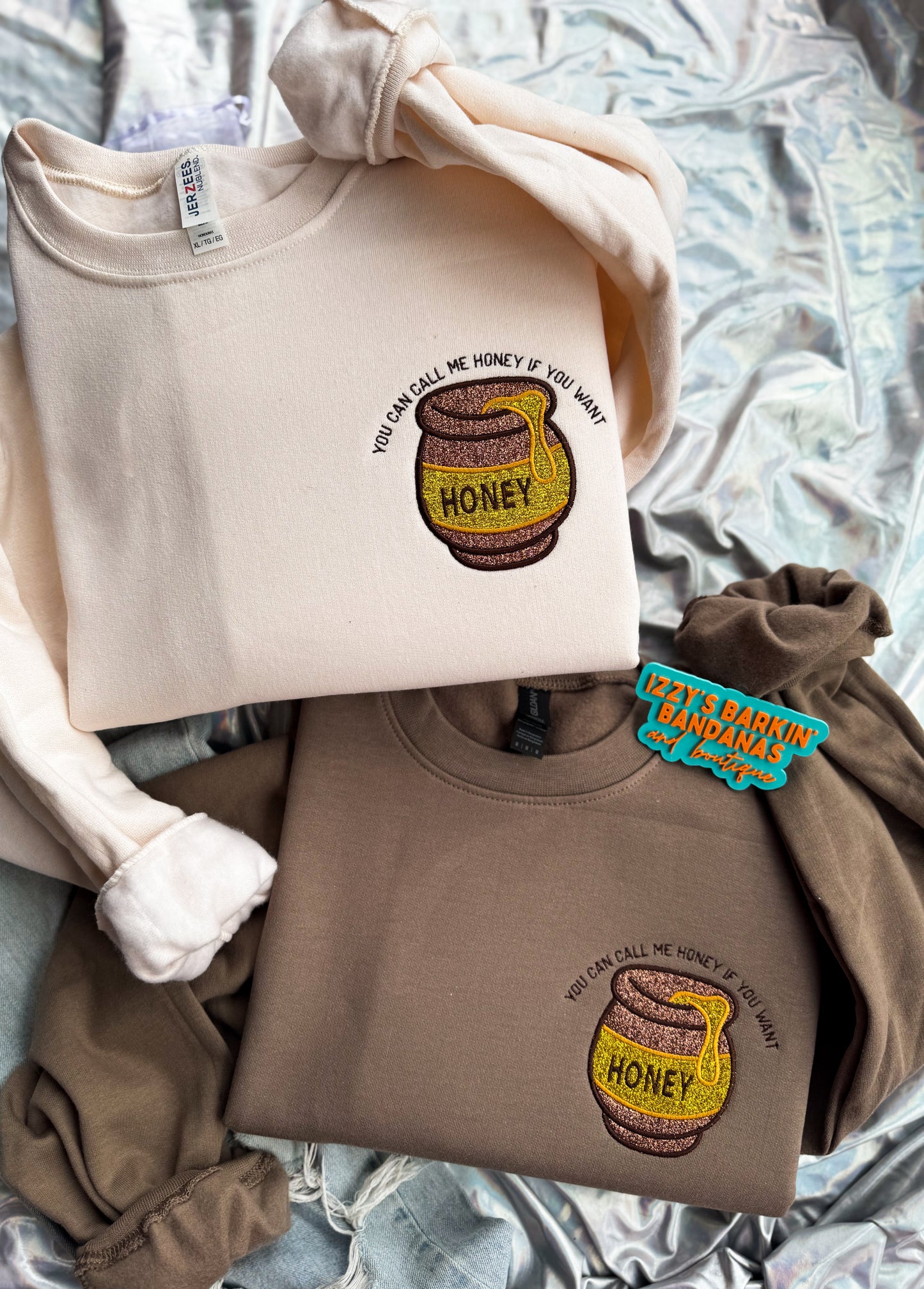 HONEY Jar Glitter Crewneck
