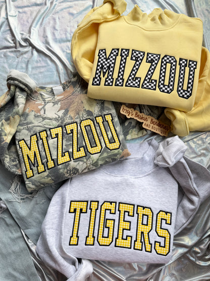 MIZ Tigers Camo Crewneck/Mockneck Sweatshirt