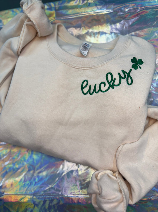 Lucky Neckline Crewneck