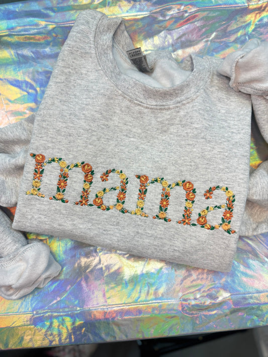 EXTRA SMALL Floral mama Crewneck