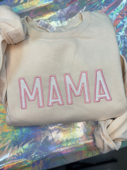 MAMA Glitter Crewneck