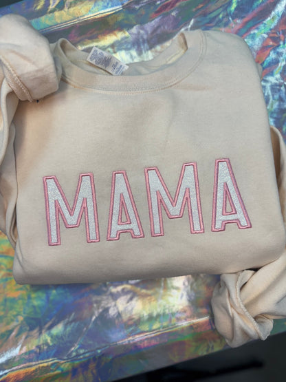 MAMA Glitter Crewneck