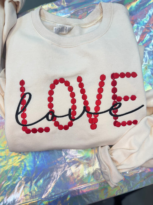 Dotted LOVE Crewneck