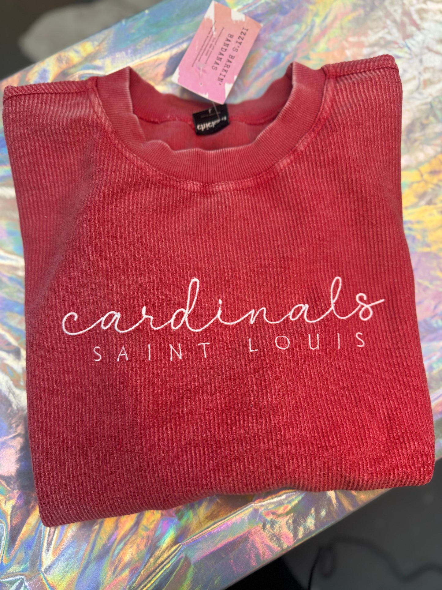 Imperfect: STL Baseball Corded Crewneck