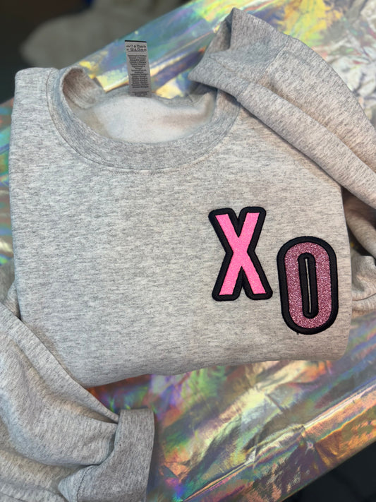 XO Glitter Crewneck