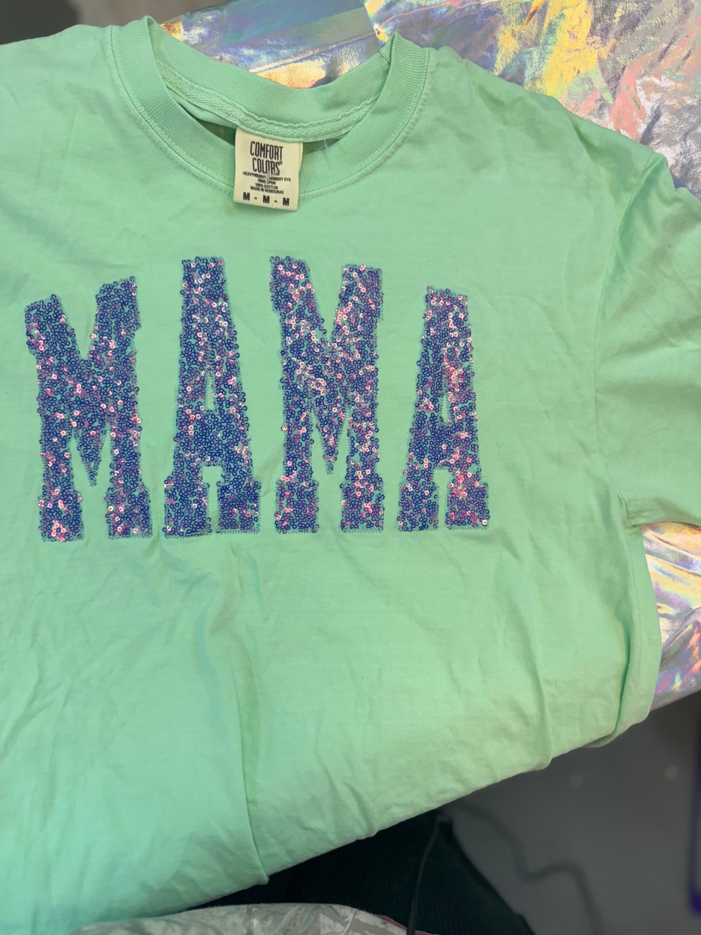 MAMA Sequins Tee