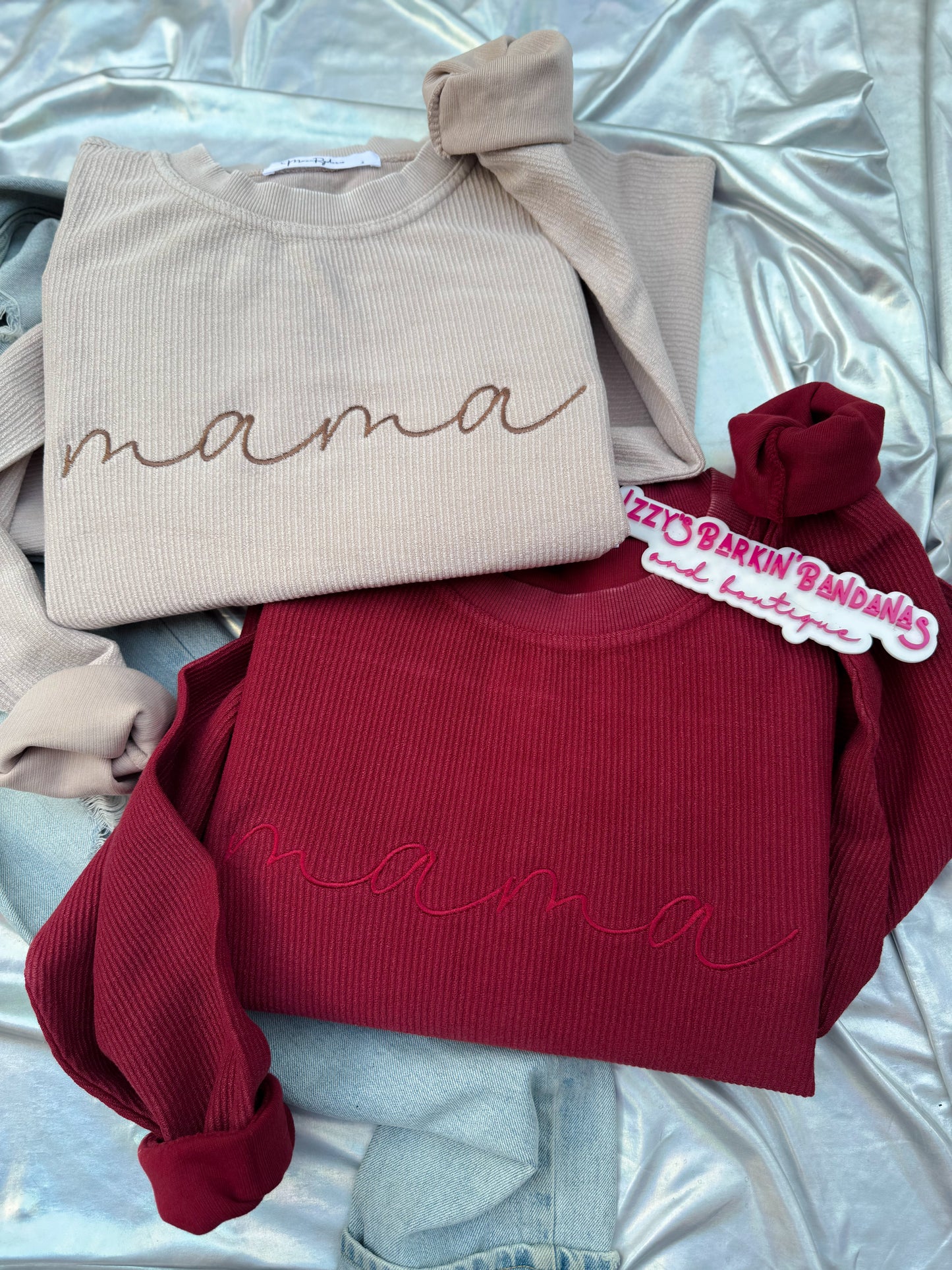 MOTHERS DAY SALE | MAMA CORDED CREWNECK | Please read Product Description!